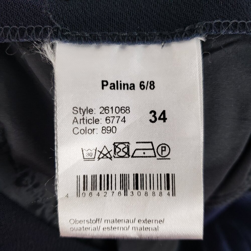 Raffaello Rossi Palina 6/8 Pull On Wide Leg Trouser Pants Navy Womens 34/US 4 - Picture 6 of 7